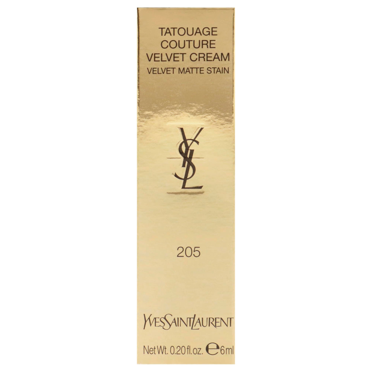 Tatouage Couture Velvet Matte Cream - 205 Rouge Clique by Yves Saint Laurent for Women - 0.2 oz Lipstick