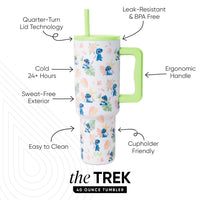 Thumbnail for Simple Modern Disney 40 oz Tumbler with Handle and Straw Lid | Insulated Stainless Steel Water Bottle Travel Mug | Gifts for Women Men | Trek Collection | 40oz | Stitch Paradise