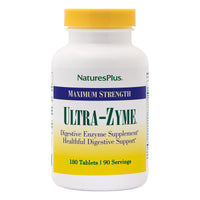 Thumbnail for NaturesPlus Ultra-Zyme - 180 Tablets - Maximum Strength Digestive Enzyme Supplement - 90 Servings