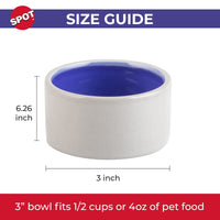 Thumbnail for SPOT Ceramic Stoneware- Pet Bowl for Cats, Kittens and Mini Dogs, Classic Heavy Duty Non-Slip Ceramic Bowl for Food and Water -2.75in Diameter