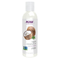 Thumbnail for NOW Foods Solutions, Liquid Coconut Oil, Light and Nourishing, Promotes Healthy-Looking Skin and Hair, 4-Ounce
