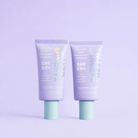 Thumbnail for Naked Sundays SPF 50+ Collagen Glow 100% Mineral Sunscreen, Hydrating SPF with Zinc Oxide, Vegan Collagen, Primer & Sheer Tint, Mineral SPF for Healthy Glow - 2 pack