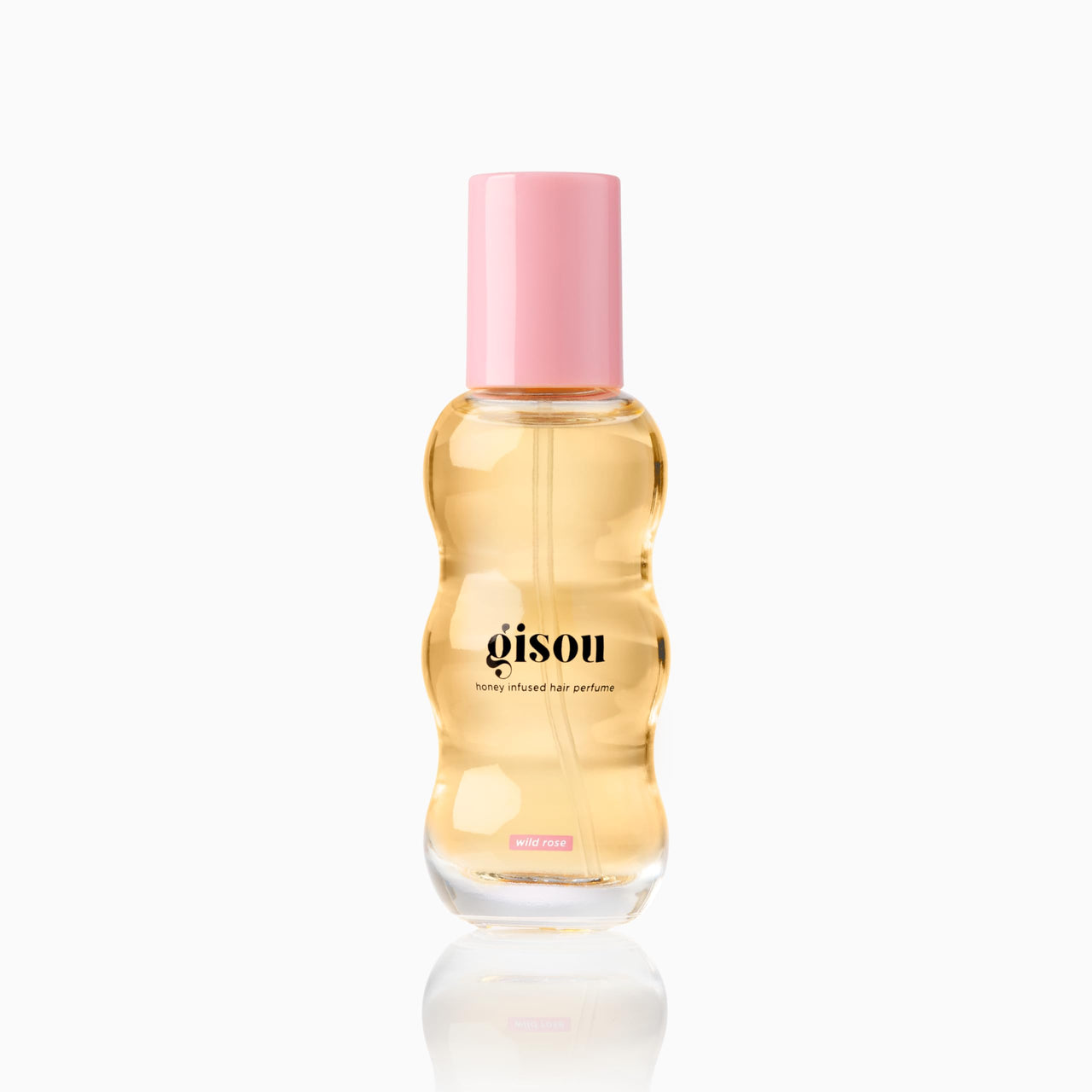 Gisou Honey Infused Hair Perfume Mini – Long-Lasting Hair Fragrance with Mirsalehi Honey & Argan Oil, Wild Rose, 0.5 Fl Oz
