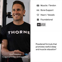 Thumbnail for THORNE - Sleep Support Duo - Magnesium Bisglycinate Powder + Melaton-3 for Restful Sleep - 60 Servings