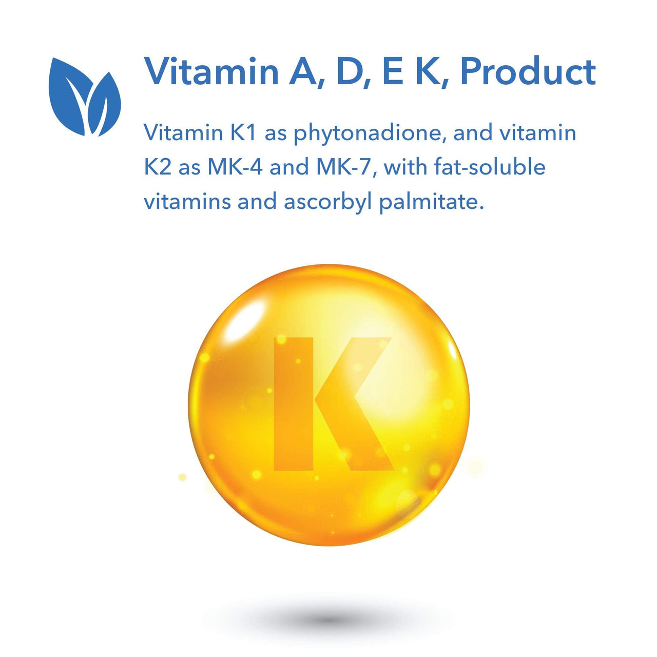 Allergy Research Group Full Spectrum Vitamin K - Supports Bone Metabolism & Circulatory Function - Vitamins K1, MK-4 & MK-7 with Vitamins A, C & D - 90 Servings - 90 Capsules