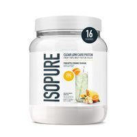Thumbnail for Isopure Clear Whey Isolate Protein Powder, Lactose Free, Gluten Free, Naturally Flavored, Pineapple Orange Banana, 20g Protein Per Serving, 14.1 Oz, 16 Servings (Packaging May Vary)