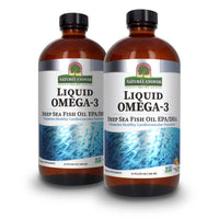 Thumbnail for Nature's Answer Liquid Omega-3 | Deep Sea Fish Oil with EPA/DHA Dietary Supplement | Cardiovascular Support | No Preservatives & Gluten-Free 16oz (Pack of 2)