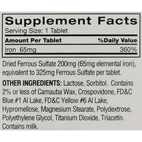 Thumbnail for Feosol Original Iron Supplement Tablets, Non-heme, 65mg Iron per Pill, 1 Per Day, 120ct, 4 Month Supply, for Energy and Immune System Support, Made in USA