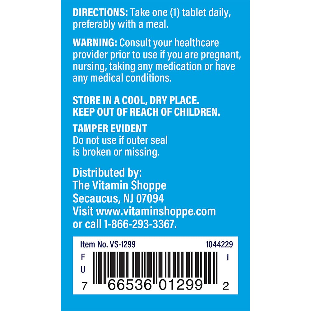 The Vitamin Shoppe Boron 3MG, Well Absorbed Form Chelated (100 Tablets)