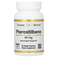 Thumbnail for California Gold Nutrition Pterostilbene, 50 mg, 30 Veggie Capsules