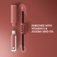 Thumbnail for NYX PROFESSIONAL MAKEUP Shine Loud, Long-Lasting Liquid Lipstick with Clear Lip Gloss - Magic Maker (Dusty Nude Mauve)