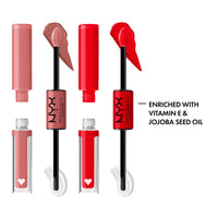 Thumbnail for NYX PROFESSIONAL MAKEUP Shine Loud, Long-Lasting Liquid Lipstick with Clear Lip Gloss - Pack of 2 (Cash Flow, Rebel In Red)