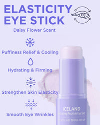 Thumbnail for THESAEM Iceland Hydrating Peptide Eye Stick 0.24oz - Elasticity, Cooling, Moisturizing Eye Balm for Loose Skin – Under Eye Treatment - Balm to Smooth Skin Texture - Daisy Flower Scent