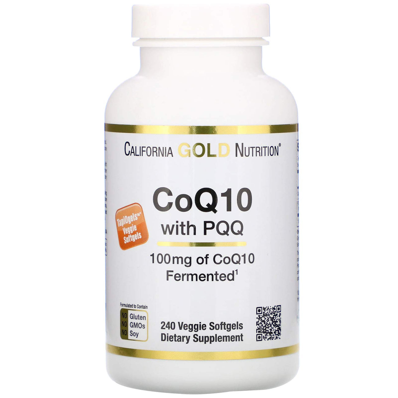 California Gold Nutrition CoQ10 with PQQ, 100 mg, 240 Veggie Softgels