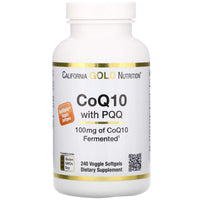 Thumbnail for California Gold Nutrition CoQ10 with PQQ, 100 mg, 240 Veggie Softgels