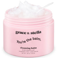 Thumbnail for grace & stella Cleansing Balm - Oil-Based Makeup Remover - Gentle & Moisturizing Facial Cleanser, Non-Stripping Formula for Double Cleansing Heavy Makeup - Vegan Fragrance-Free Skincare (164g / 5.8oz)