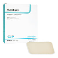 Thumbnail for DermaRite's HydraFoam Hydrophilic Foam Dressing - Highly Absorbent Wound Care, Waterproof Backing, Sterile - 4 in. x 4-1/4 in., 1 Count, 10 Packs, 10 Total