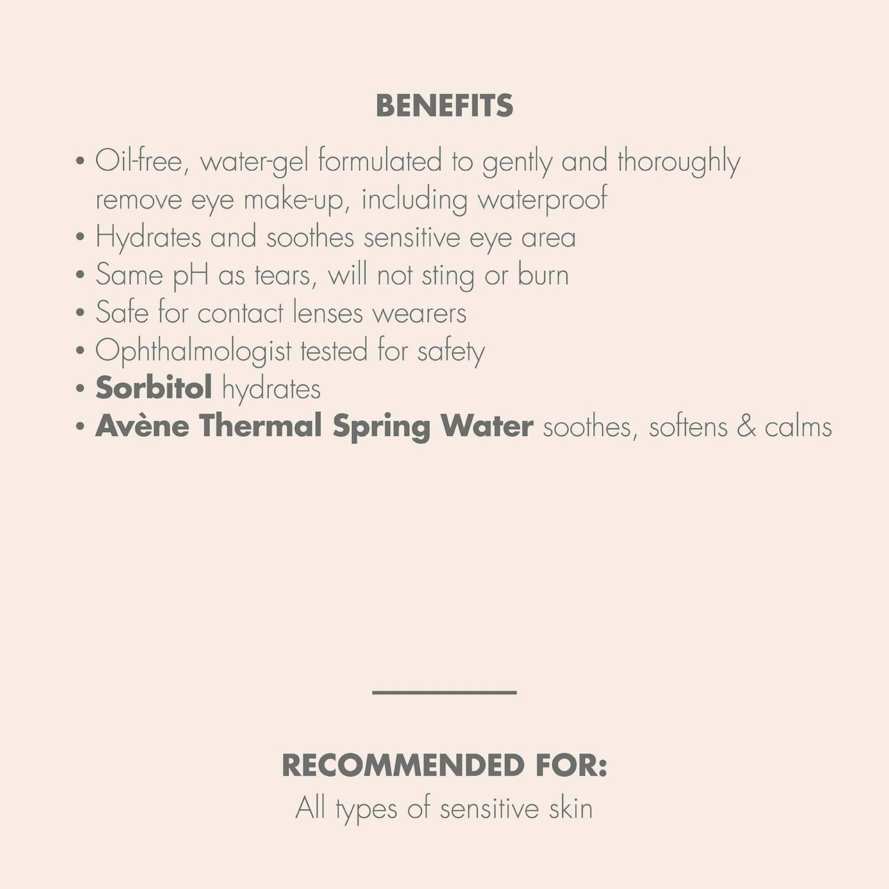 Avène Gentle Eye Make-up Remover, Oil-Free, Hypoallergenic, Non-Comedogenic, 6.7 Oz