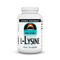 Thumbnail for Source Naturals L-Lysine Free Form -Amino Acid Supplement Supports Energy Formation & Collagen - 200 Capsules