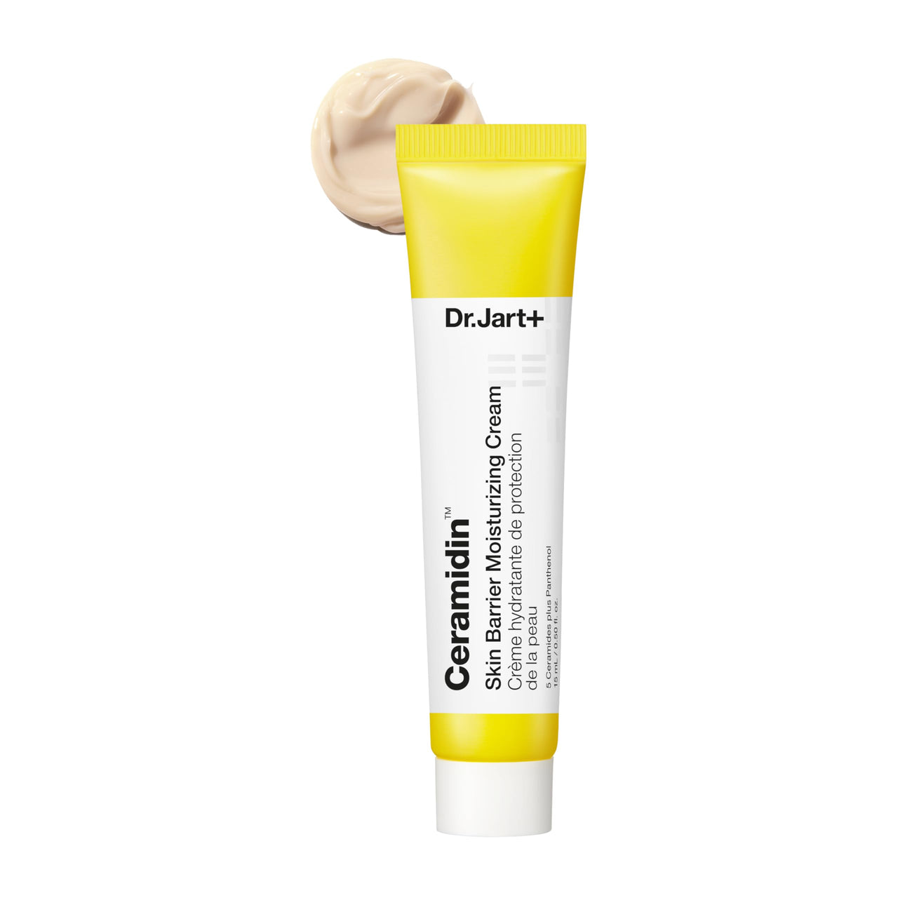 Dr.Jart+ Ceramidin Skin Barrier Korean Face Cream Moisturizer with Ceramides and Panthenol | Korean Skin Care | Travel Size, 0.5 Fl Oz