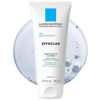 Thumbnail for La Roche-Posay Effaclar Medicated Gel Cleanser, 2% Salicylic Acid Cleanser + LHA + Glycerin, Foaming Acne Face Wash, Helps Clear & Prevent Acne Breakouts, Oil Free, Targets Excess Oil