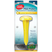 Thumbnail for Simple Solution Pee Post Outdoor Dog Training Aid, 13-Inch Pheromone Infused Yard Marking Stake for Puppy Potty Training, Housebreaking, Lawn and Garden Dog Pee Attractant, Reusable Potty Helper