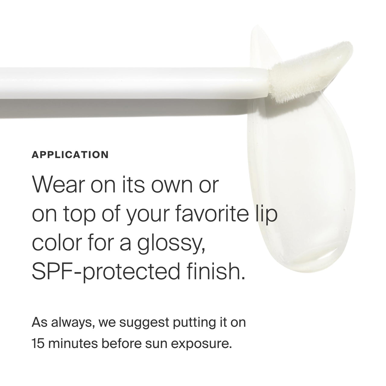 Supergoop! Lipscreen Shine SPF 40, 0.34 fl oz - Water-Resistant Clear Lip Gloss - Broad Spectrum SPF Lip Balm with Grape Seed Extract, Sunflower Seed Oil & Kelp Extract - Non-Sticky Formula