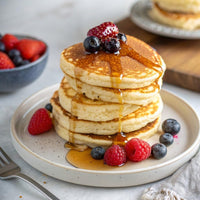 Thumbnail for Flourish Protein Pancake & Waffle Mix, with Whey Protein & Flax Seed, No Added Sugar, High in Protein & Fiber - Just Add Water - Buttermilk Flavour, 16 oz (2 Pack)