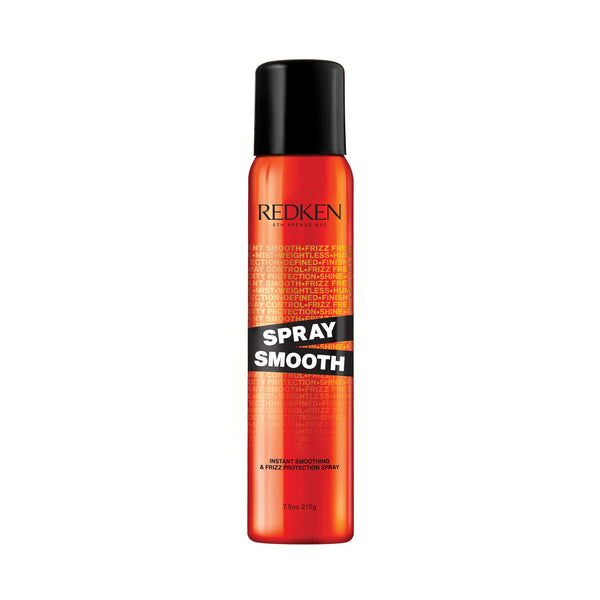 Redken Spray Smooth Anti Frizz Hair Spray | Frizz Control and Heat Protection | Instant Smoother | With Citric Acid | Paraben, Sulfate & Silicone-Free| 7.5 Oz