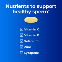 Thumbnail for One A Day Men's Pre-Conception Health Multivitamin to Support Healthy Sperm, Supplement for Men with Vitamin C, Vitamin E, Selenium, Zinc, and Lycopene, 30 Count