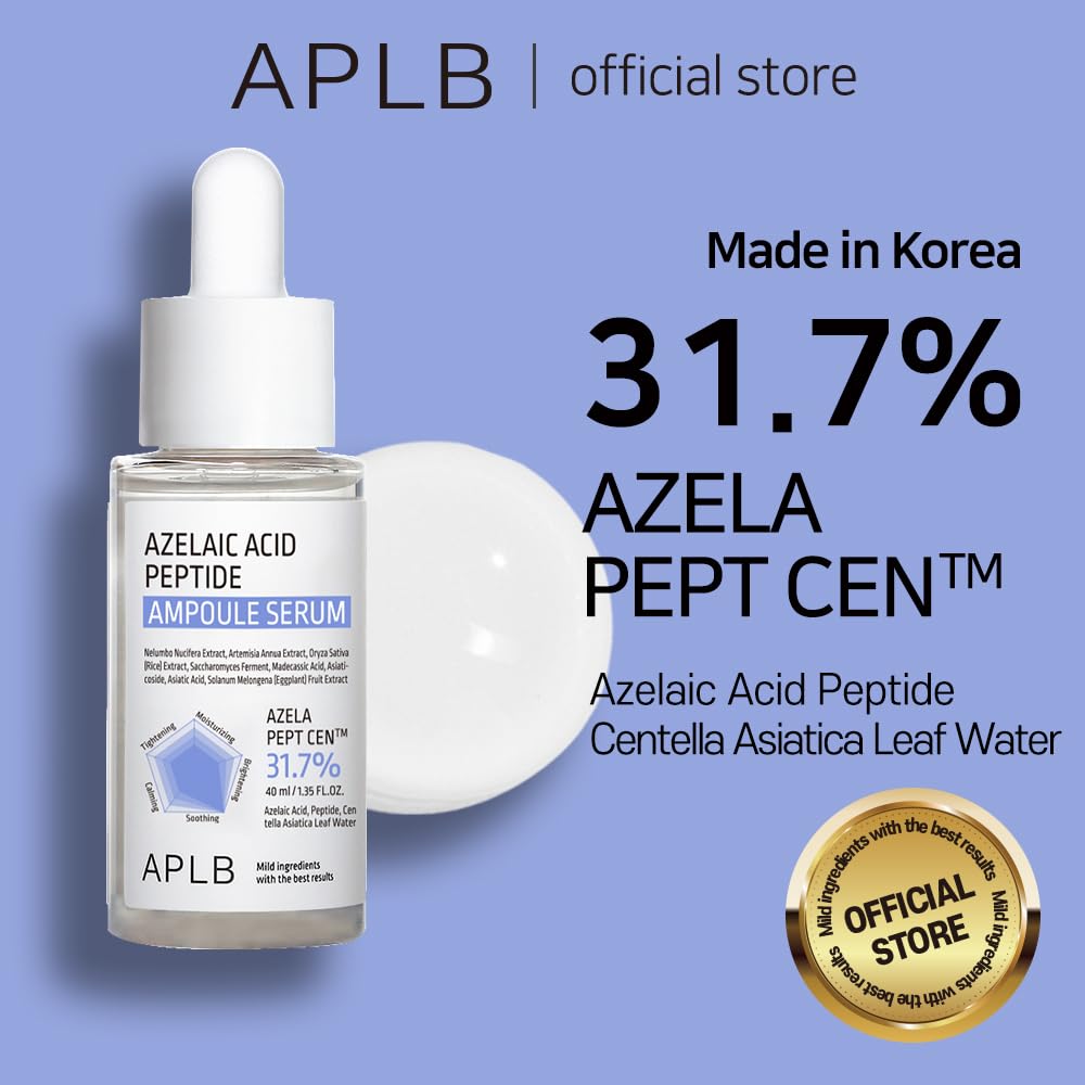 APLB Azelaic Acid Peptide Ampoule Serum | AZELA PEPT CEN™ 31.7% 1.35 FL.OZ/Korean Skincare, Acne care, Improve skin elasticity, Sensitive skin, Revitalize for gentle and improve skin texture