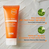 Thumbnail for ISOI PHA Mild Deep Cleansing Foam, Gentle Daily Exfoliating Cleanser with Hydrating PHA Formula, Deep Cleansing for Sensitive Skin, Korean Skin Care (3.38 fl.oz, 100ml)