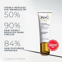 Thumbnail for RoC Retinol Correxion Under Eye Cream for Dark Circles & Puffiness, Daily Wrinkle Cream, Anti Aging Skin Care Treatment Women and Men, 0.5 oz (Packaging May Vary)