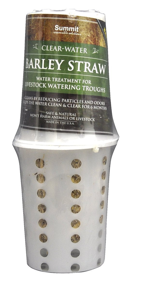 Summit 131 Clear-Water Barley Straw for Livestock Watering Troughs, Treats up to 1000-Gallons, 0.5 lbs