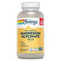 Thumbnail for Solaray Magnesium Glycinate, New & Improved Fully Chelated Bisglycinate with BioPerine, High Absorption Formula, Stress, Bones, Muscle & Relaxation Support, 60 Day Guarantee, 60 Servings, 240 VegCaps