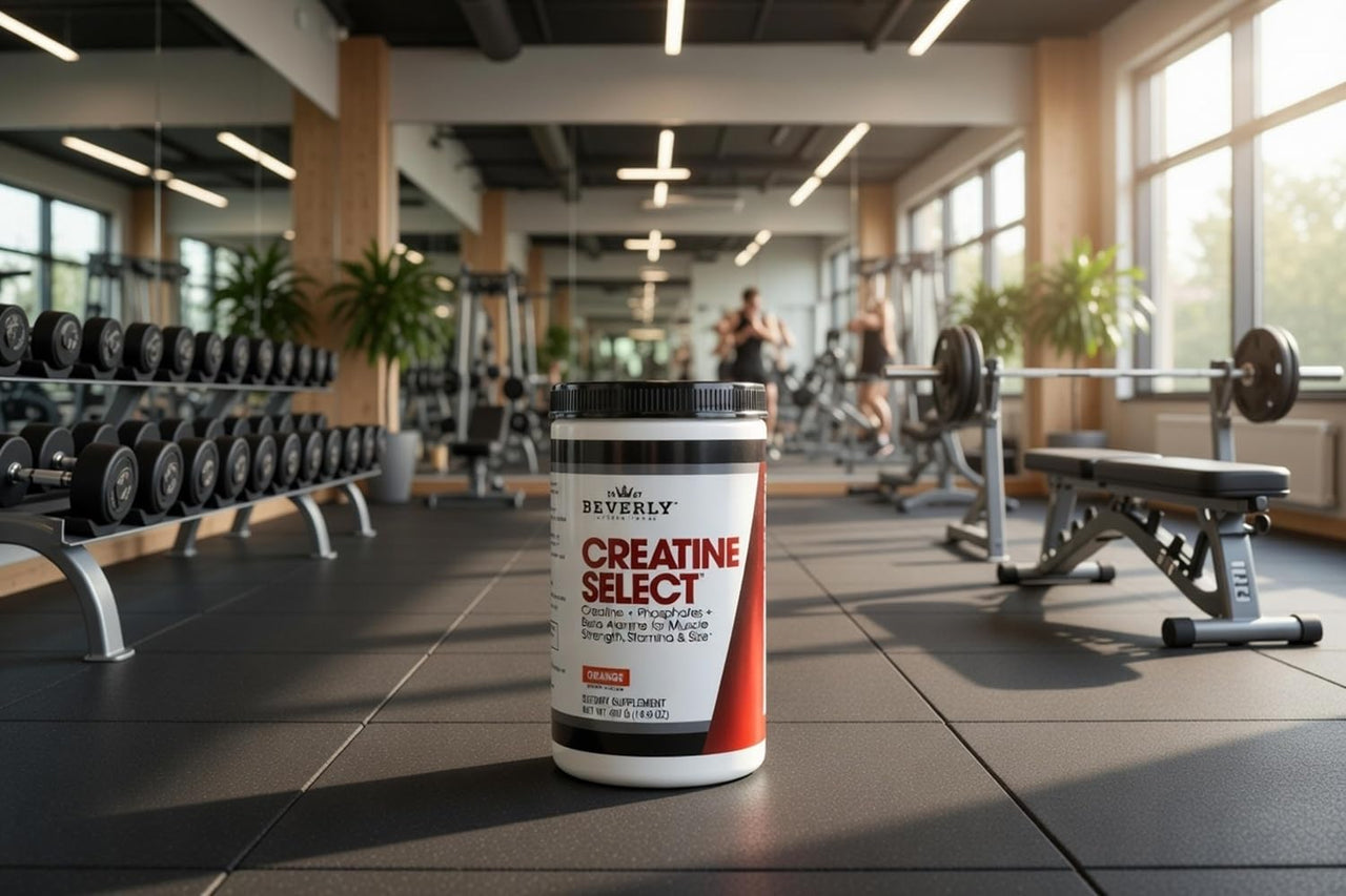Beverly International Creatine Select with Phosphates, 40 Servings. A Fail-Proof Creatine Monohydrate Formula. Boost Muscle Size, Strength, Endurance and Recovery. for Men and Women. Tastes Like Tang