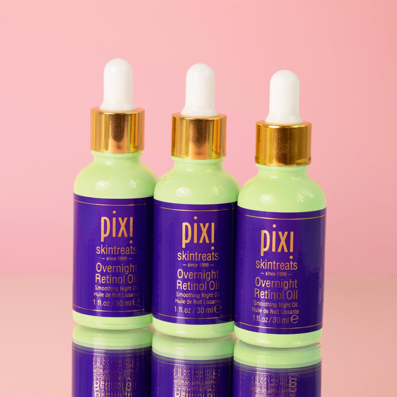 Pixi Beauty Overnight Retinol Oil | Smoothing Night Oil | Peptides Help Firm & Revitalize Skin | Improves Appearance of Fine Lines | 1.01 Fl Oz