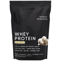 Thumbnail for Sports Research® Creatine Monohydrate (100 Servings) & Vanilla Whey Protein (63 Servings), The Dynamic Duo for Lean Muscle Building, Improved Performance, Strength & Workout Recovery - Sports Nutritio