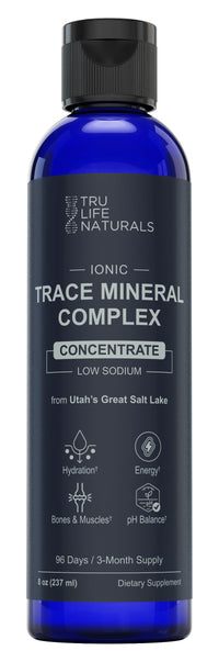 Thumbnail for TRULIFE NATURALS Trace Mineral Complex â€“ 8 oz (96 Servings) â€“ 72+ Ionic Minerals Concentrate/Magnesium, Chloride, Boron, Potassium/Supports Hydration & Electrolyte Balance