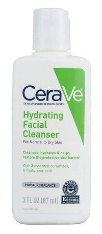 Thumbnail for CeraVe Hydrating Facial Cleanser For Normal to Dry Skin 3 fl oz