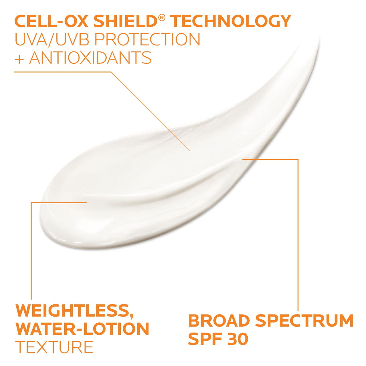 La Roche-Posay Anthelios Cooling Water Sunscreen Lotion, Water Based Sunscreen for Face & Body, Broad Spectrum SPF + Antioxidants, Fast Absorbing Water-Like Texture, Oil Free Sunscreen SPF 30