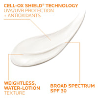 Thumbnail for La Roche-Posay Anthelios Cooling Water Sunscreen Lotion, Water Based Sunscreen for Face & Body, Broad Spectrum SPF + Antioxidants, Fast Absorbing Water-Like Texture, Oil Free Sunscreen SPF 30