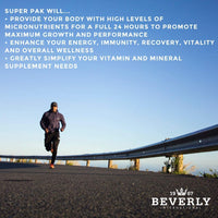 Thumbnail for Beverly International Super Pak. 30 Packs. High-Potency Multivitamin, Daily Pack For Energy, Performance, Immune System Health. Custom-Formulated For Athletes, Active Men And Women Since 1970.