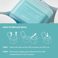 Thumbnail for (Only Refill) Mediheal Madecassoside Blemish Pad (100) - Cotton Facial Toner Pads for Anti Blemish to Improved Uneven Skin Tone - Vegan Gauze
