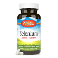 Thumbnail for Carlson - Selenium, 200 mcg Yeast-Free, Prostate Health & Immune Support, Antioxidant, 180 capsules