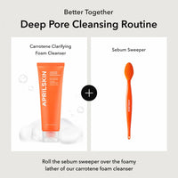 Thumbnail for APRILSKIN Pore Cleansing Facial Silicone Brush | for Blackheads Removal & Face Scrubber | Gentle Exfoliation | Deep Pore Cleaning Massager | Pairs with Aprilskin's Carrotene Cleansing Balm