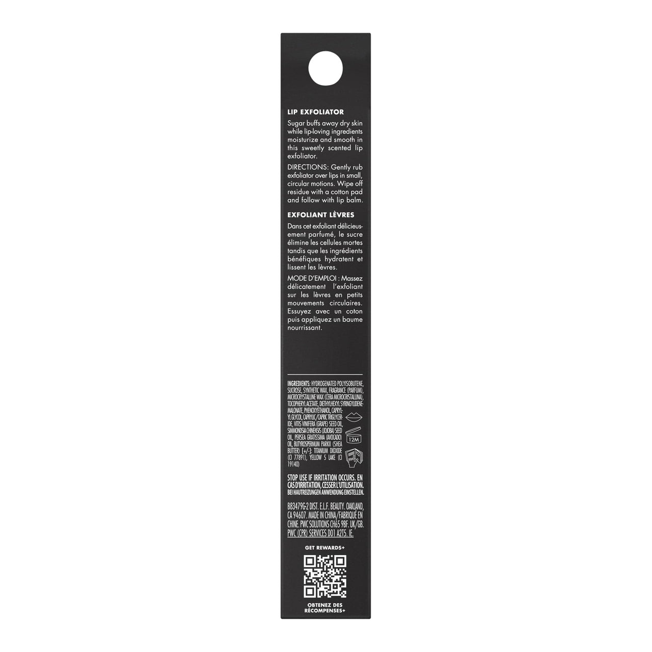 e.l.f. Lip Exfoliator, Moisturizing Scented Lip Scrub For Exfoliating & Smoothing Lips, Infused With Jojoba Oil, Vegan & Cruelty-free, Popcorn