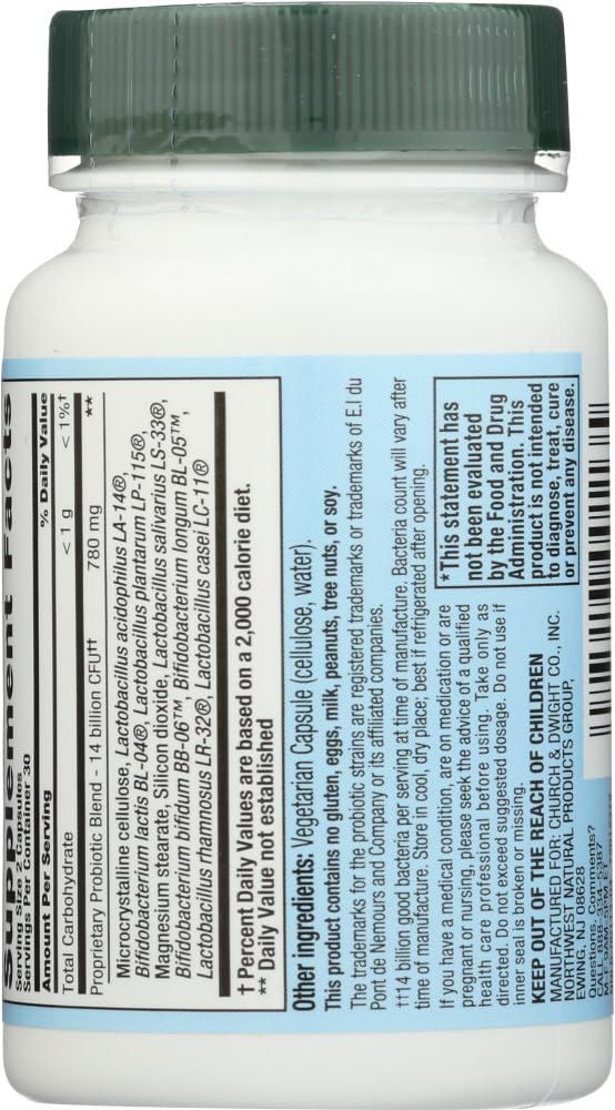 Nutrition Now PB 8 Pro-biotic Acidophilus Capsules, Vegetarian, 60 Count