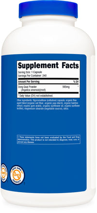 Thumbnail for Nutricost Dong Quai 565mg, 240 Capsules (Angelica Sinensis) - Vegetarian Caps, Non-GMO, Gluten Free