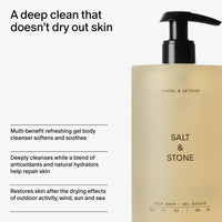 Thumbnail for Salt & Stone Body Wash with Antioxidants for Deep Moisture | For Women & Men, Sulfate, Paraben, & Dye Free, Leaving Skin Soft and Hydrated | Santal & Vetiver 15.2 fl oz